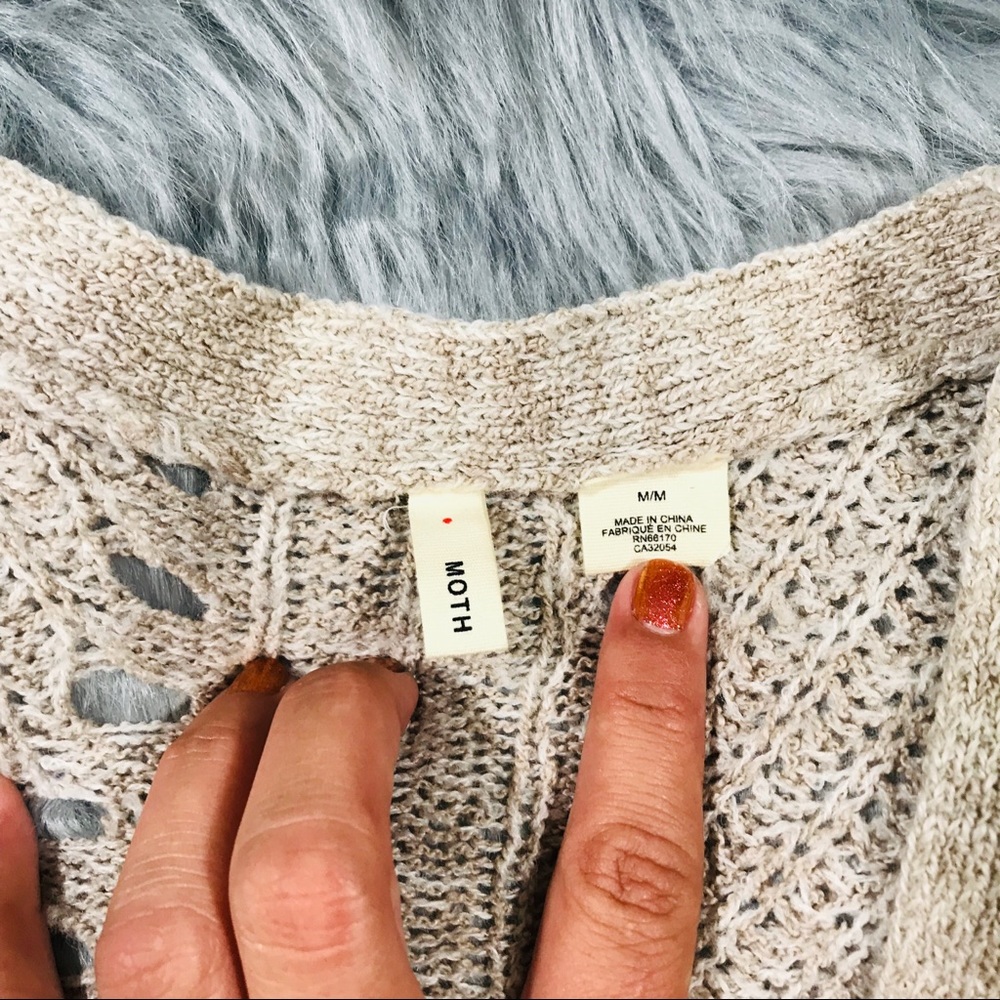 Anthropologie Moth Theca Handkerchief Cardigan - Picture 8 of 8